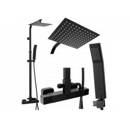 Душевая система Rea MILAN Black matt P7000