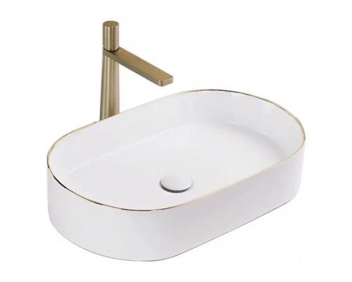 Умывальник Rea Nadia gold edge U1063