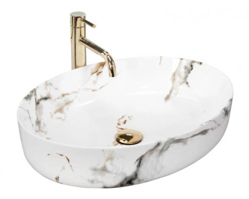 Умывальник Rea Queen Carrara Shiny U1232