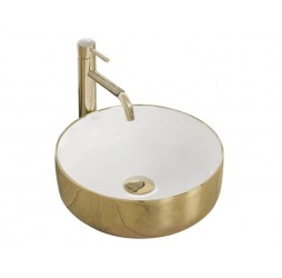 Умывальник Rea Sami Gold White U1801