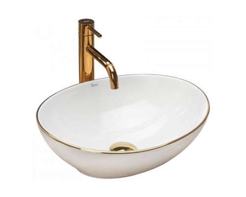 Умывальник Rea Sofia Gold Edge U3287