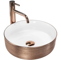 Умывальник Rea Sami Brush Rose Gold U3303