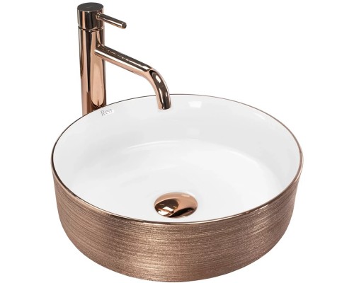 Умывальник Rea Sami Brush Rose Gold U3303