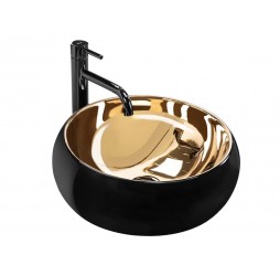 Умывальник Rea Luna Black Gold U3306