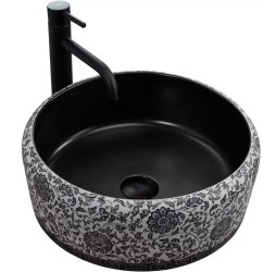 Умывальник Rea Florisa black matt U3307