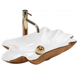 Умывальник Rea Sea Infinity White Gold U3400