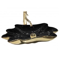 Умывальник Rea Sea Infinity Black Gold U3402