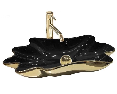 Умывальник Rea Sea Infinity Black Gold U3402