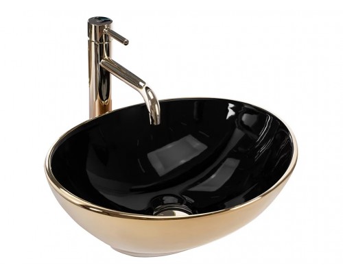 Умывальник Rea Sofia in Black Gold U4527