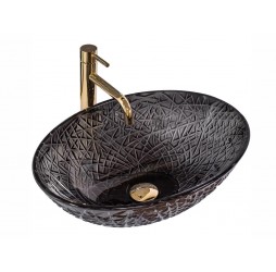 Умывальник Rea Frost Black U5071