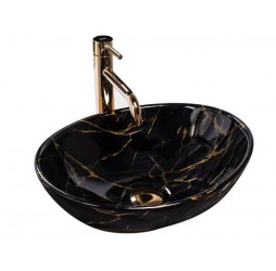 Умывальник Rea Sofia Black Marble U5611