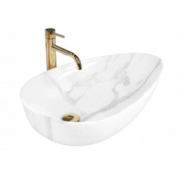 Умывальник Rea Greta 65 Bianco Shiny U6501