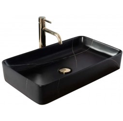 Умывальник Rea Denis Black Stone matt U6510