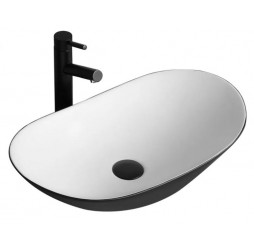 Умывальник Rea Royal Black White U6600