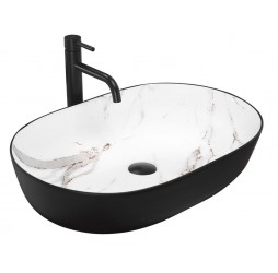 Умывальник Rea Cleo black aiax matt U6625