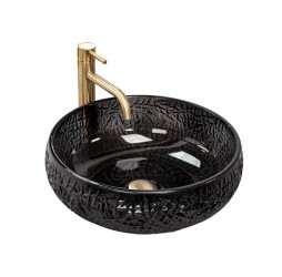 Умывальник Rea Ice black U6660