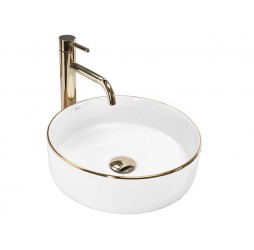 Умывальник Rea Sami Gold Edge U6758