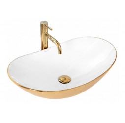 Умывальник Rea Royal Gold White U7808