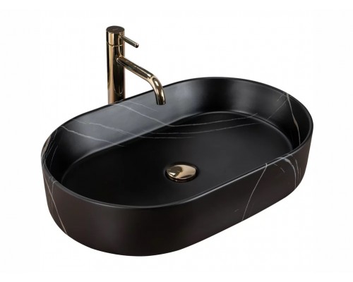 Умывальник Rea Nadia 60 black matt stone U8565