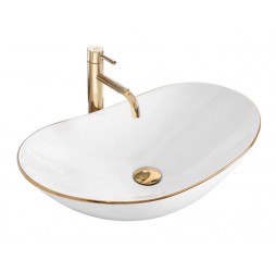 Умывальник Rea Royal Gold Edge U8570