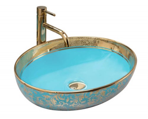 Умывальник Rea Margot Blue Gold U8709