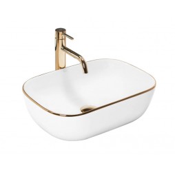 Умывальник Rea Belinda Gold Edge U8736