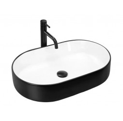 Умывальник Rea Nadia 60 Black Matt White U8781
