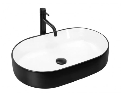 Умывальник Rea Nadia 60 Black Matt White U8781