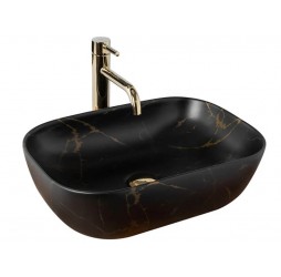 Умывальник Rea Belinda Black Marble matt U8908