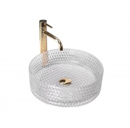 Умывальник Rea Cristal Transparent U9670