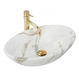 Умывальник Rea Pamela Shiny Aiax Marmur U9685