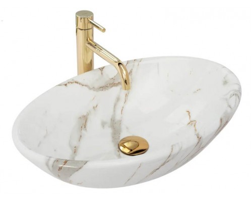 Умывальник Rea Pamela Shiny Aiax Marmur U9685