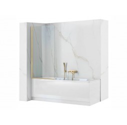 Шторка на ванную Rea Elegant gold matt 80 W6601