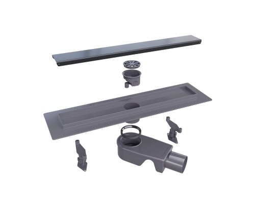 Душевой трап RGW SDR-31B 60cм с черной накладной из нержавеющей стали 47213160-04