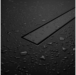 Душевой трап RGW SDR-31B 40cм с черной накладной из нержавеющей стали 47213140-04