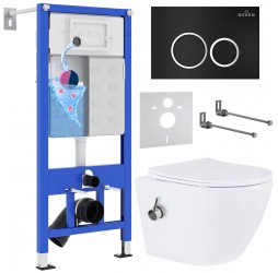 Комплект инсталляции 6 в 1 Roxen StounFix Dual Fresh 906342 (состоит из: инсталляции 710200, кнопки Santi 410260B, 530185-01X)