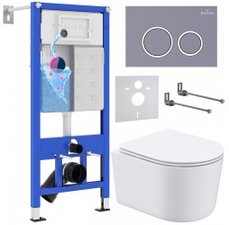 Комплект  6 в 1 Roxen StounFix Dual Fresh 966133 (состоит из: 710200, кнопки Santi 410260DG, 530120-01)