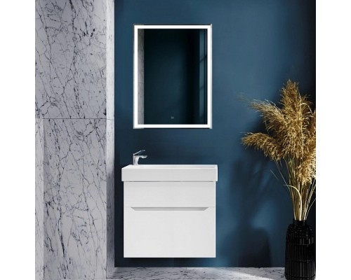 Тумба под раковину Raval Brik 65x33 подвесная белая