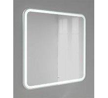 Зеркало в ванную комнату Morelle 80x80 (ШxВ) с подсветкой Mrl.02.80-kv/W/RL