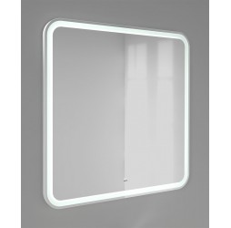 Зеркало в ванную комнату Morelle 80x80 (ШxВ) с подсветкой Mrl.02.80-kv/W/RL