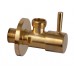 Запорный вентиль 1/2*1/2 Remer 128L1212BG, золото брашированное