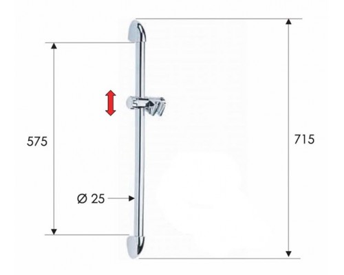 Душевая стойка 72 см Remer 311F