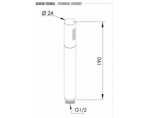 Ручной душ Remer 317MMXVX сталь вижл