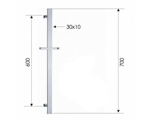 Душевая стойка 70 см Remer 317R
