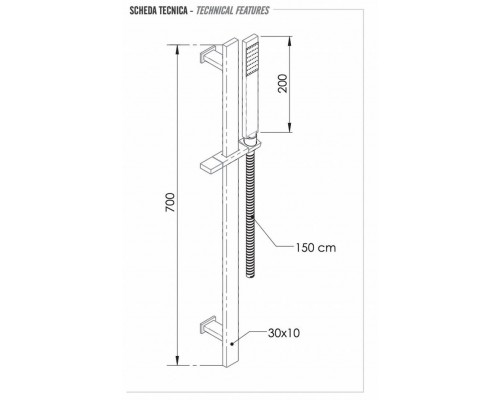 Душевой гарнитур Remer 317R317RR