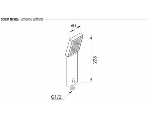 Ручной душ Remer 317SQX