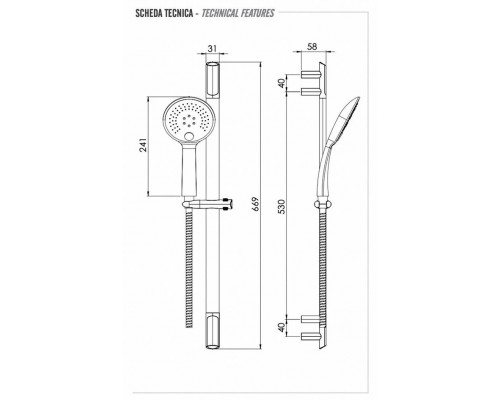 Душевой гарнитур Remer 317V315P3