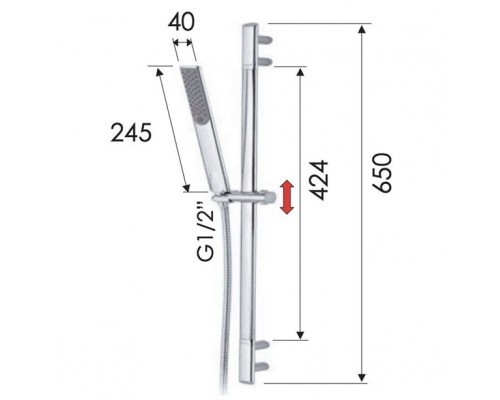 Душевой гарнитур Remer Infinity 317V317RV