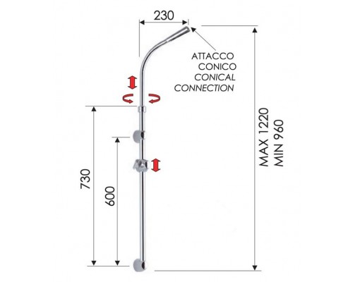 Душевой гарнитур Remer 318C