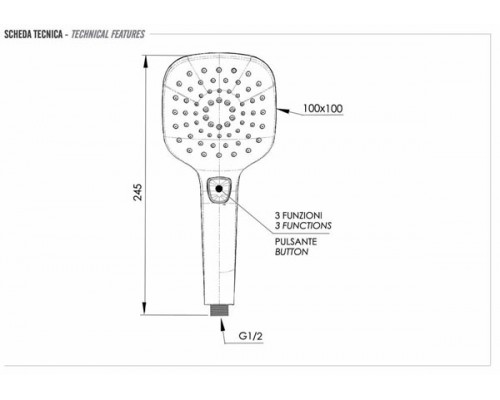 Ручной душ Remer 318CPX
